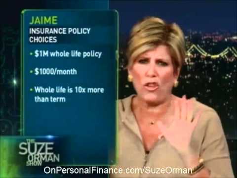 Suze Orman – Term and Life Insurance Comparison