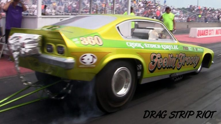 2015 Great Lakes Funny Car Nationals Steve Crook Feelin’ Groovy Vega Nostalgia Drag Racing Videos