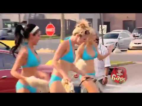 Funny clips Bikini Car Wash Prank