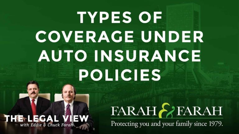 Types of Coverage Under Florida Automobile Insurance Policies