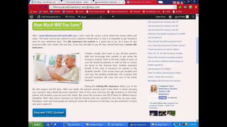 Life Insurance For Seniors CALL 877-717-2114 Compare Quotes