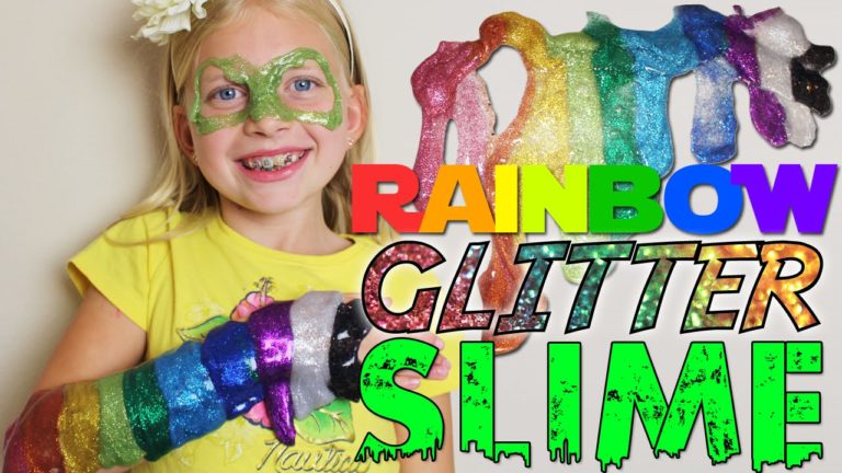 Glitter Slime — How to Make It AND Play With It!