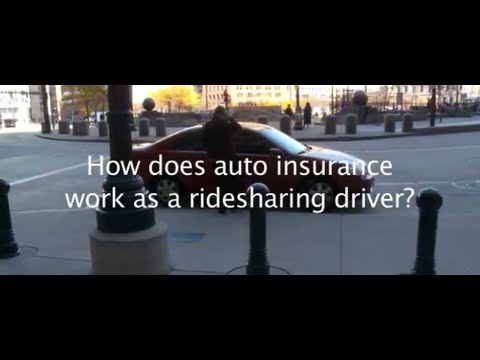 Auto insurance for ridesharing drivers