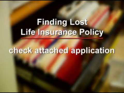 Finding a Lost Life Insurance Policy