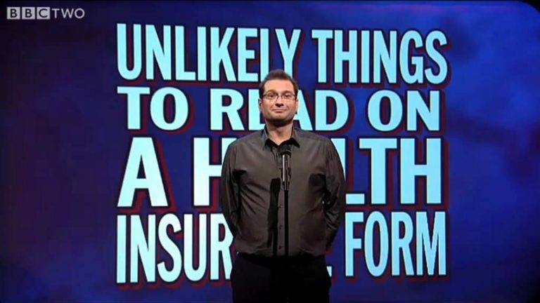 Unlikely Things to Read on a Health Insurance Form – Mock the Week – S11 E3 – BBC Two