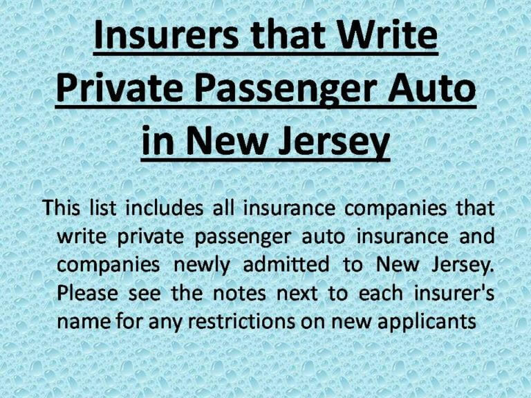 NJ auto insurance companies | Cheap Auto Insurance New Jersey