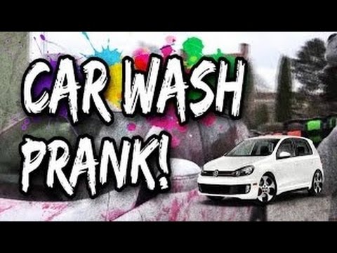 Car wash prank