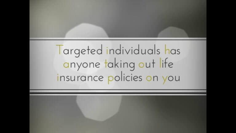 Life insurance policies on targeted individuals