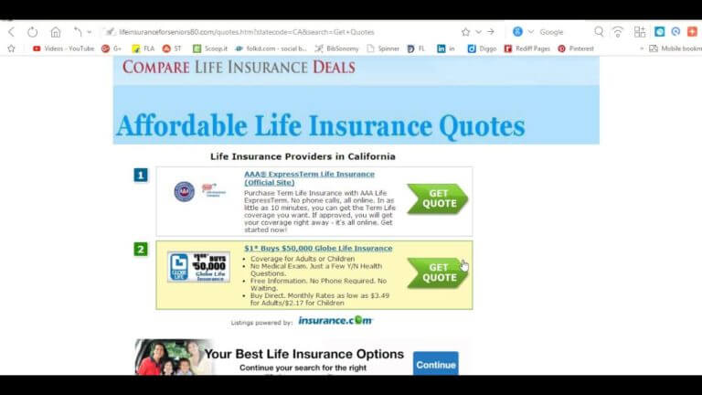 Life Insurance AARP Review Rates