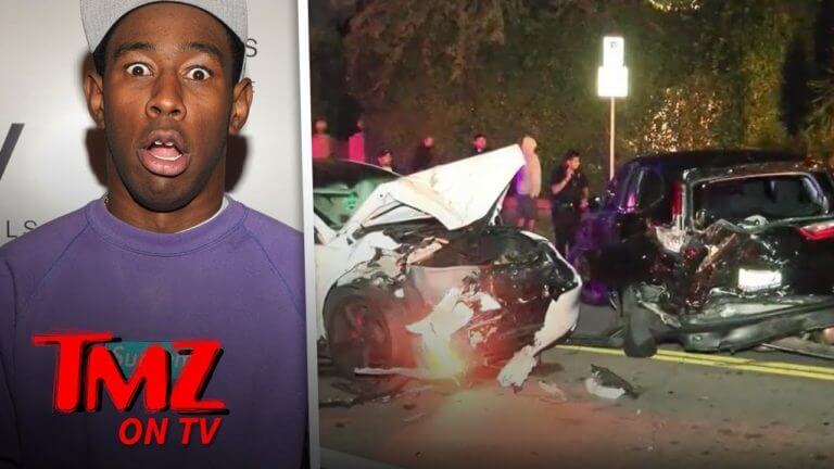 Tyler, The Creator Involved In Scary Car Crash | TMZ TV