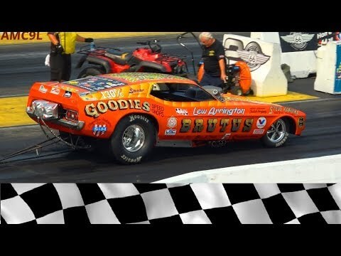 Mustang Funny Car Supercharged Nostalgia Smokes Racetrack
