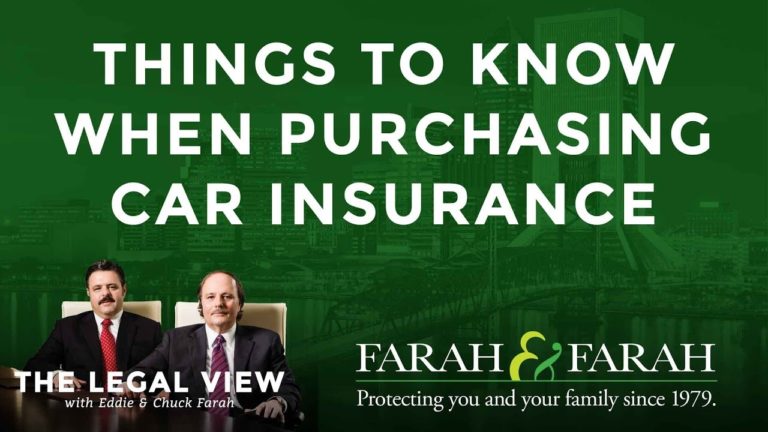 Things You Should Know When Purchasing Car Insurance in Florida