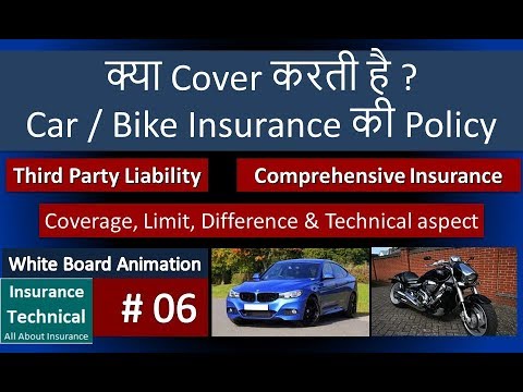 Car & bike Insurance coverage explained. including Third Party & Comprehensive Insurance)