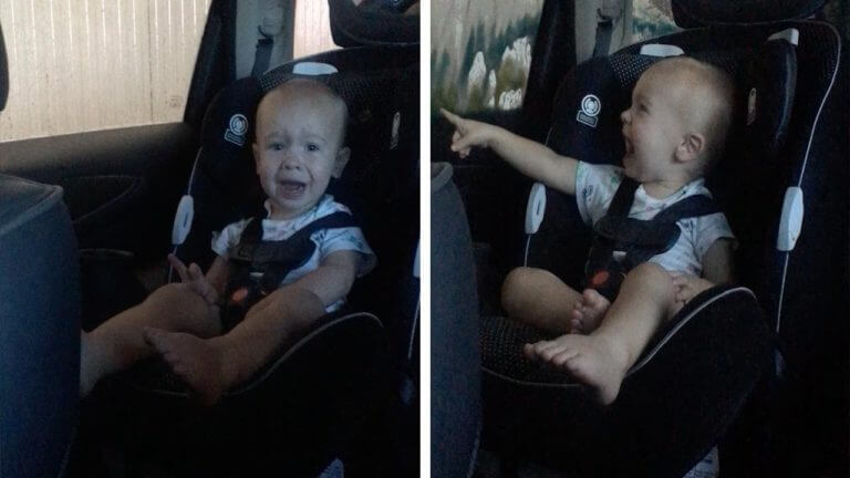 Emotional Baby Goes Through Car Wash