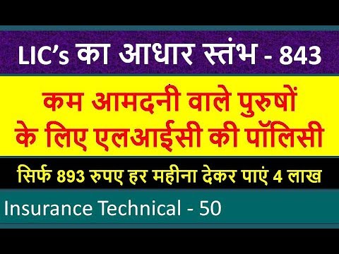 LIC Aadhaar Stambh Plan No. 843 | ???? ????? 843 | Life Insurance for Men