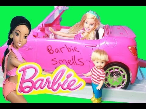 BARBIE Car Wash with Disney Princess Jasmine