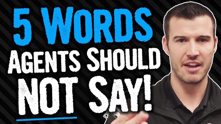5 Words Life Insurance Agents Should NOT Say!