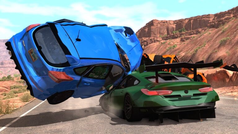 Crash Testing Real Car Mods #2 – Beamng Drive Car Crashes Compilation